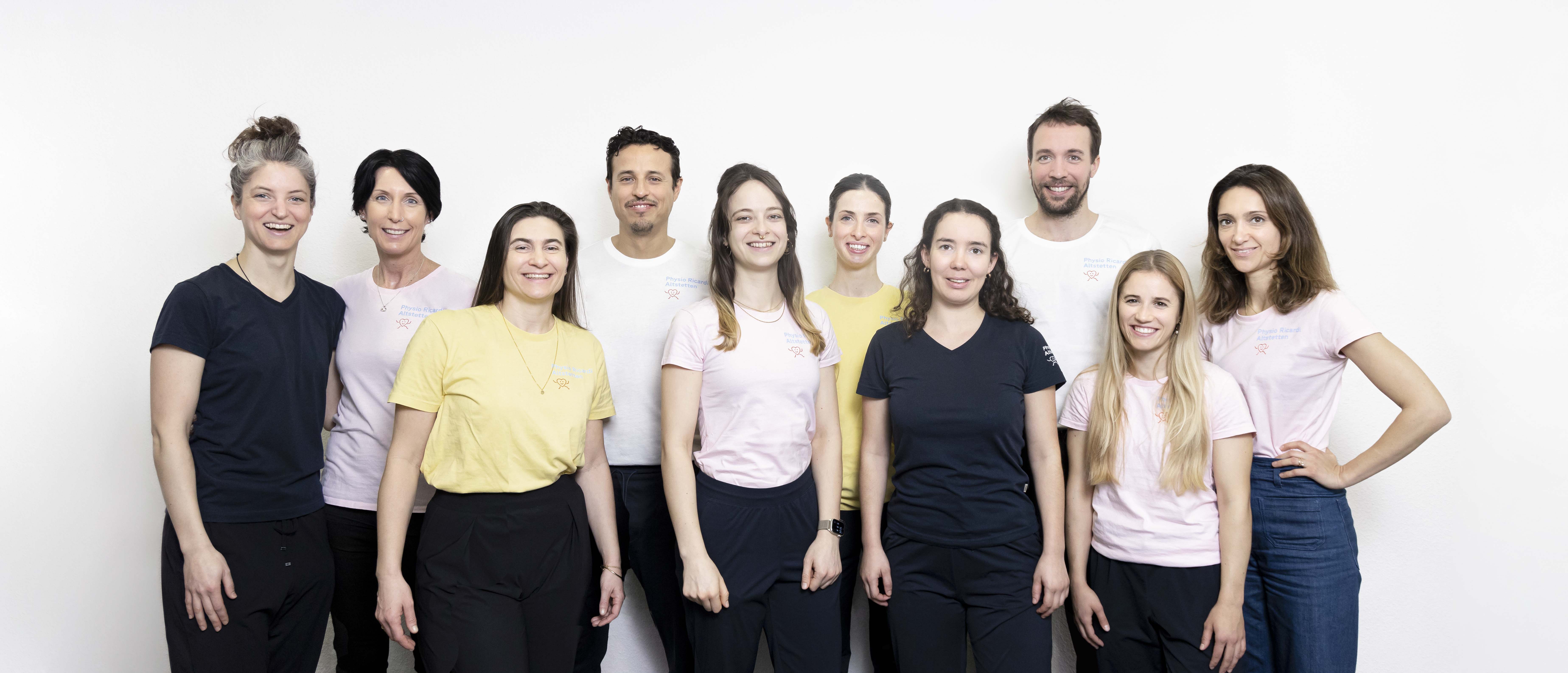 Gruppenfoto Team Physio Ricardi Altstetten