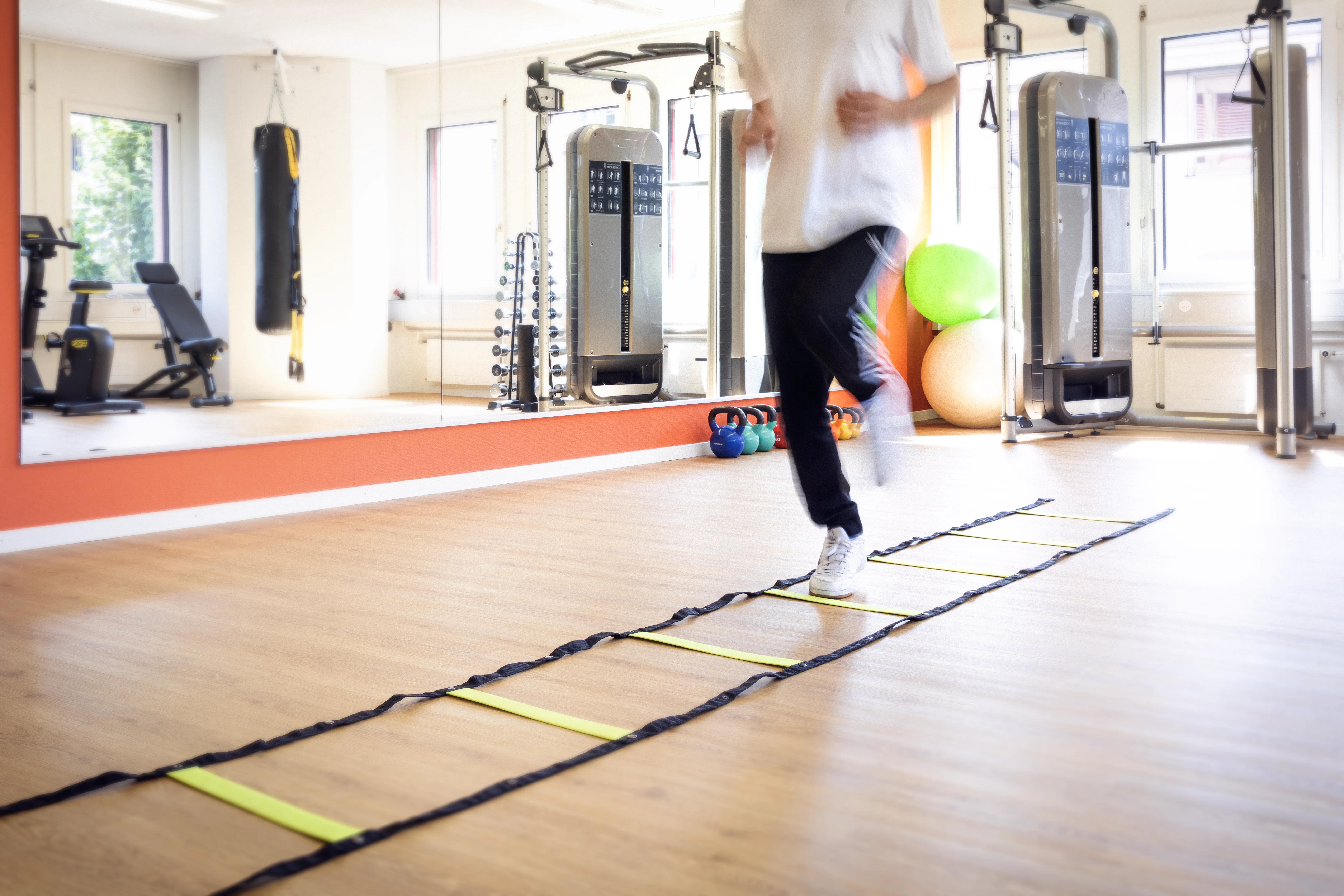 Patient beim Training